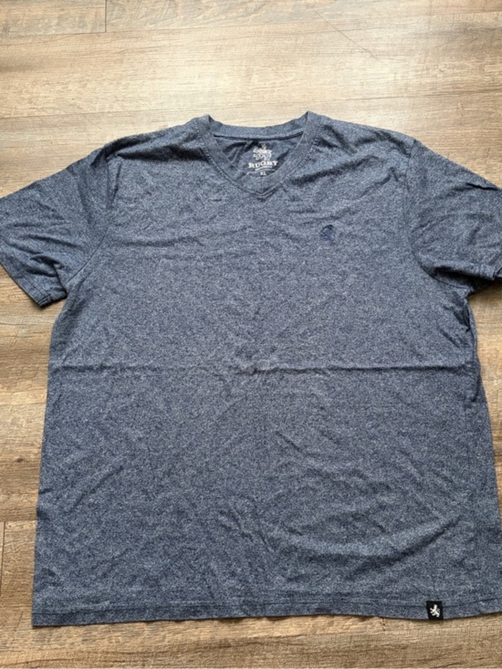 🌸 $10 SALE 🌸 Rugby University Men’s V-Neck Short Sleeve Tee - Heather Navy